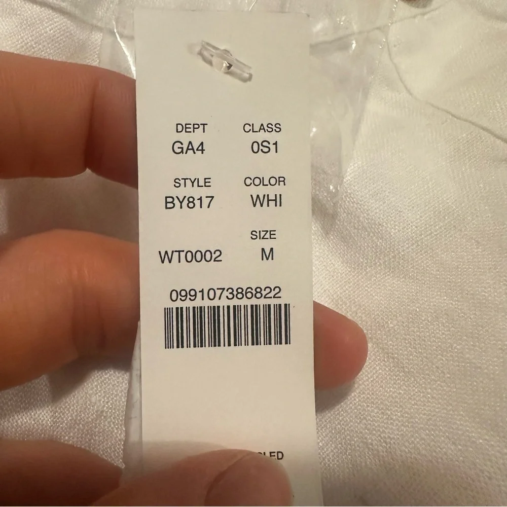 J crew Raw-hem mini shirtdress in linen